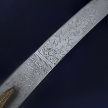 British c1860 Warwickshire Yeomanry Cavalry Officers Full Dress Mameluke Sword by Hamburger Rogers and Co 14